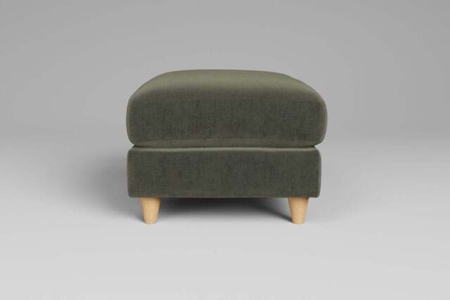 7th Heaven Midi - Footstool (Small), Luxe Woven Velvet / Pine - image 1