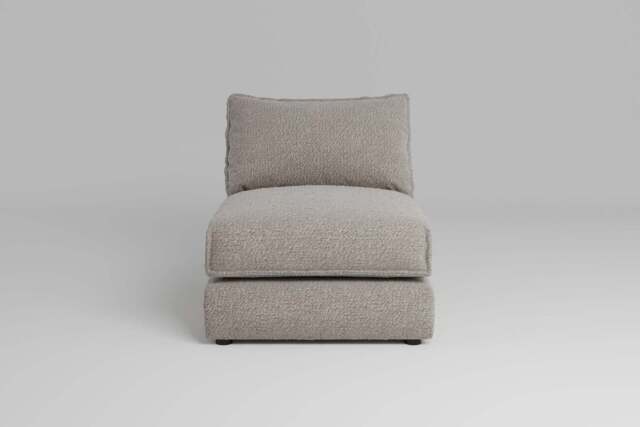 Utopia - Armless - Rearrangeable Modular Sofa, Boucle / Mink / Casual Trim - image 1