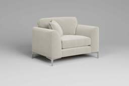 melody - Loveseat, Cosy Textured Weave / Marshmallow - thumbnail 2