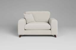 Serenity - Loveseat, Luxe Woven Velvet / Snow