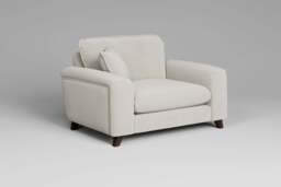 Serenity - Loveseat, Luxe Woven Velvet / Snow - thumbnail 2