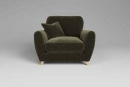 Cloud Nine - Chair, Plush Chenille / Woodland Green