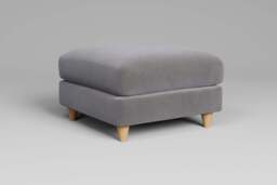 7th Heaven Midi - Footstool (Medium), Brushed Wool Feel / Pewter - thumbnail 2