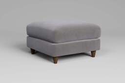 7th Heaven Midi - Footstool (Medium), Brushed Wool Feel / Pewter - thumbnail 3