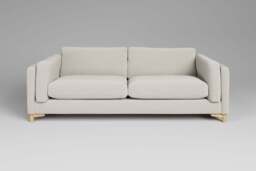 Fusion - 4 Seater Sofa, Luxe Woven Velvet / Snow