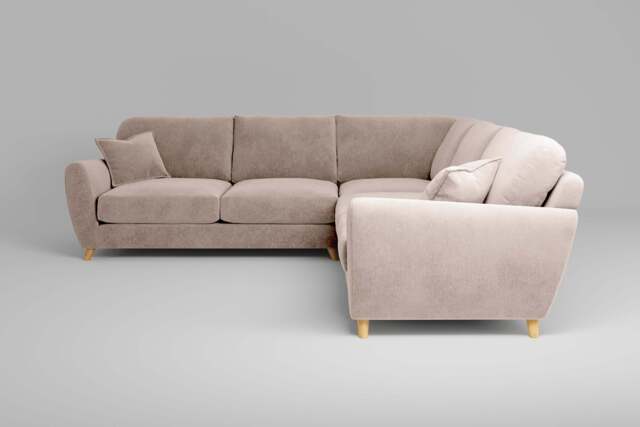 Cloud Nine - Large Corner Sofa, Cotton Blend / Bisque - image 1
