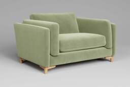 Fusion - Loveseat, Brushed Wool Feel / Sage - thumbnail 2