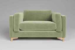 Fusion - Loveseat, Brushed Wool Feel / Sage - thumbnail 1