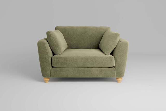 Daydream - Loveseat, Cotton Blend / Jade - image 1