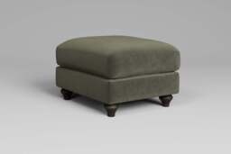Serenity - Footstool (Small), Luxe Woven Velvet / Pine - thumbnail 4