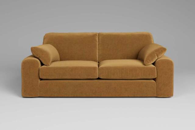 7th Heaven Maxi - 3 Seater Sofa, Luxe Woven Velvet / Old Gold