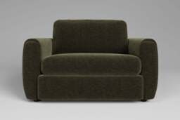 Tranquil - Loveseat, Plush Chenille / Woodland Green