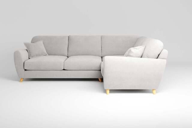 Cloud Nine - Small Corner Sofa, Brushed Wool Feel / Whisper - image 1
