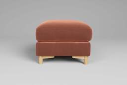 Fusion - Footstool (Small), Soft Touch Velvet / Cinnamon