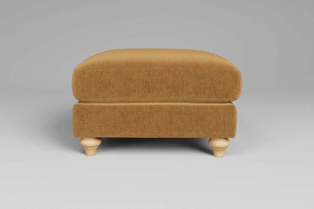 Daydream - Footstool (Medium), Luxe Woven Velvet / Old Gold