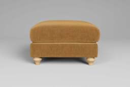 Daydream - Footstool (Medium), Luxe Woven Velvet / Old Gold
