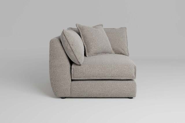 Utopia - All-in-one - Corner, left & right arm - Rearrangeable Modular Sofa, Boucle / Mink / Casual Trim - image 1