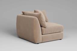 Utopia - All-in-one - Corner, left & right arm - Rearrangeable Modular Sofa, Boucle / Mink / Casual Trim - thumbnail 8