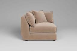 Utopia - All-in-one - Corner, left & right arm - Rearrangeable Modular Sofa, Boucle / Mink / Casual Trim - thumbnail 4
