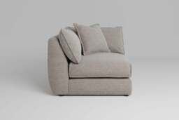 Utopia - All-in-one - Corner, left & right arm - Rearrangeable Modular Sofa, Boucle / Mink / Casual Trim - thumbnail 1