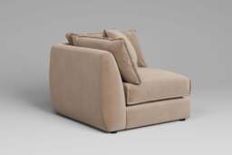 Utopia - All-in-one - Corner, left & right arm - Rearrangeable Modular Sofa, Boucle / Mink / Casual Trim - thumbnail 5