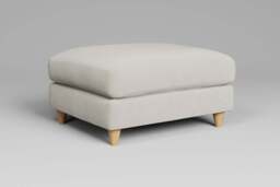 7th Heaven Midi - Footstool (Large), Luxe Woven Velvet / Snow - thumbnail 2