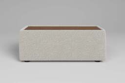 Utopia - Side Table - Rearrangeable Modular Sofa, Walnut / Boucle / Ivory