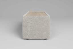 Utopia - Side Table - Rearrangeable Modular Sofa, Walnut / Boucle / Ivory - thumbnail 3