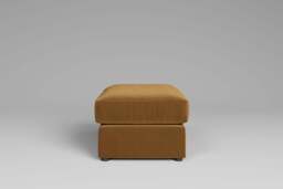 7th Heaven Maxi - Small Storage Stool, Luxe Woven Velvet / Old Gold