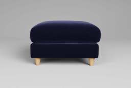 7th Heaven Midi - Footstool (Medium), Soft Touch Velvet / Midnight Blue