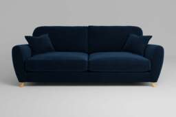 Cloud Nine - 4 Seater Sofa, Soft Touch Velvet / Royal Blue