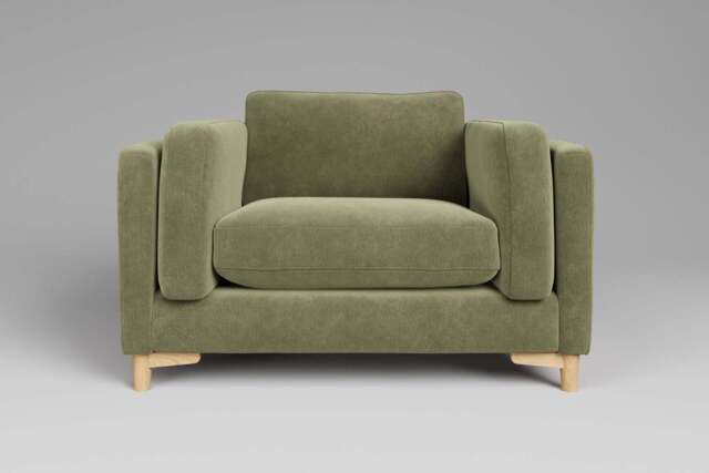 Fusion - Large Chair, Cotton Blend / Jade - image 1