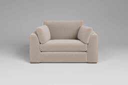 Muse - Loveseat, Basket Weave / Sand - thumbnail 1