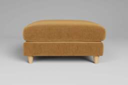 Cloud Nine - Footstool (Large), Luxe Woven Velvet / Old Gold
