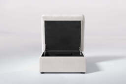 Muse - Small Storage Stool, Brushed Wool Feel / Whisper - thumbnail 2