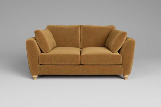 Daydream - 2 Seater Sofa, Luxe Woven Velvet / Old Gold