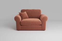 Mellow - Loveseat, Soft Touch Velvet / Cinnamon