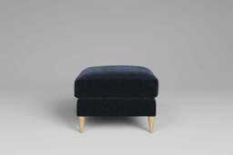 hush - footstool, Plush Chenille / Deep Mineral