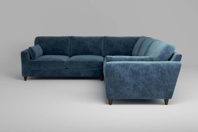 7th Heaven Midi - Large Corner Sofa, Soft Woven Chenille / Fjord - image 1