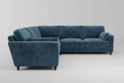 7th Heaven Midi - Large Corner Sofa, Soft Woven Chenille / Fjord - thumbnail 2