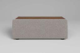 Utopia - Side Table - Rearrangeable Modular Sofa, Walnut / Soft Touch Velvet / Soft Mink - thumbnail 1