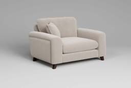 Serenity - Loveseat, Plush Chenille / Chalk - thumbnail 2