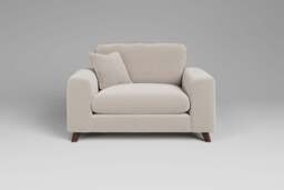 Serenity - Loveseat, Plush Chenille / Chalk