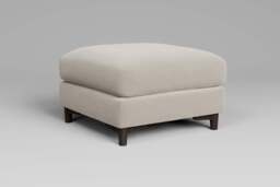 Fusion - Footstool (Medium), Plush Chenille / Chalk - thumbnail 4
