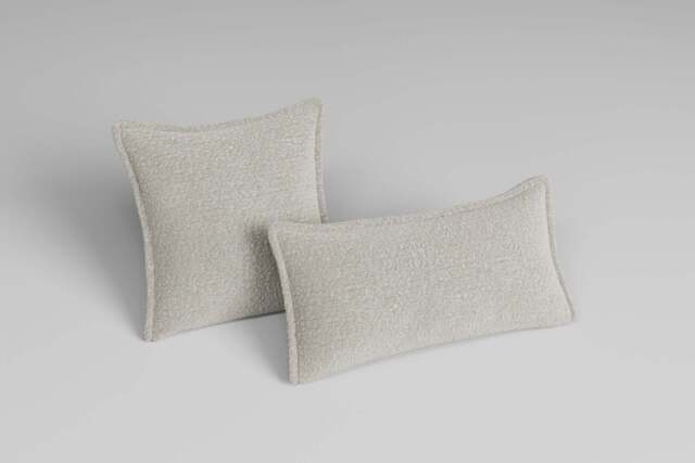 2 Scatter Cushions, Boucle / Ivory - image 1