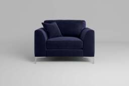 melody - Loveseat, Soft Touch Velvet / Midnight Blue