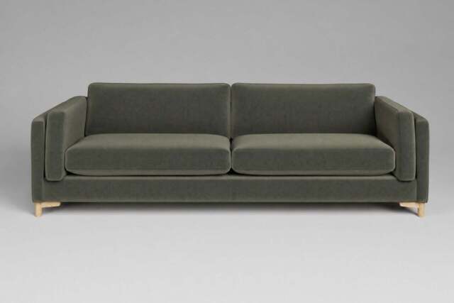 Fusion - 4.5 Seater Sofa, Luxe Woven Velvet / Pine - image 1