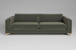 Fusion - 4.5 Seater Sofa, Luxe Woven Velvet / Pine
