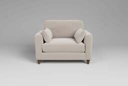 7th Heaven Midi - Loveseat, Plush Chenille / Chalk