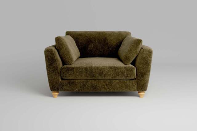 Daydream - Loveseat, Soft Woven Chenille / Olive - image 1
